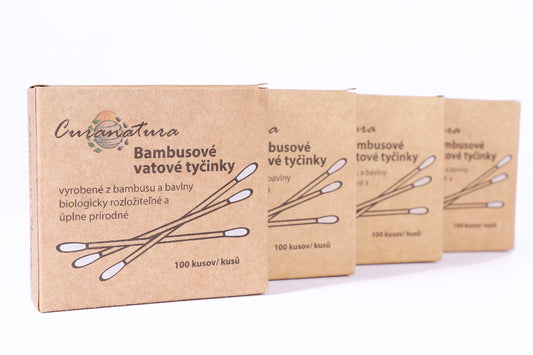 Bambusové vatové tyčinky 200kusů