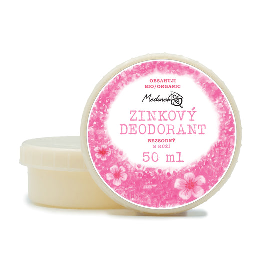 Medarek Krémový deodorant růže, zinkový bez sody