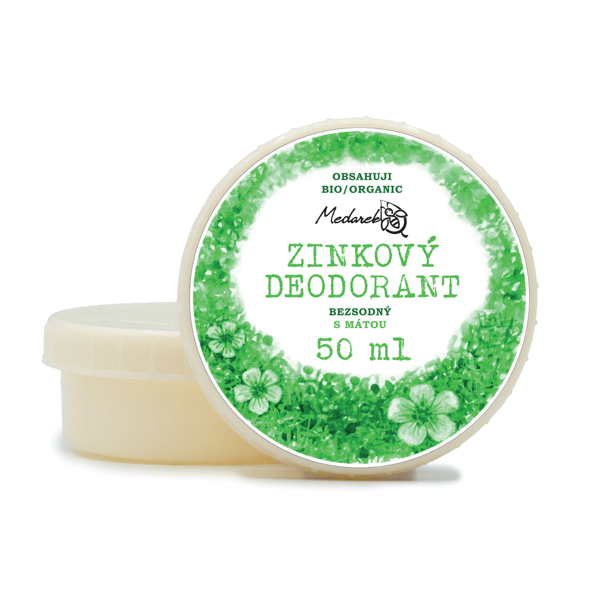 Medarek Krémový deodorant sladká máta, zinkový bez sody