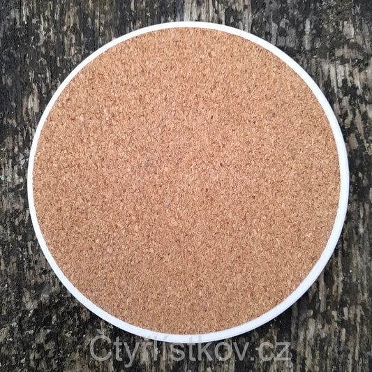 Podtácek plný čtyřlístků - kruh 10cm