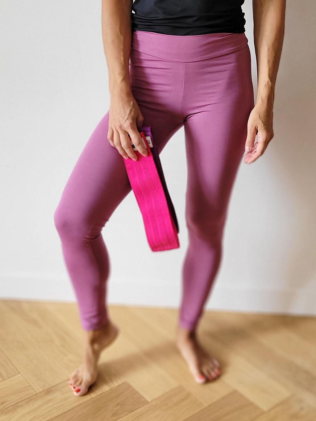 Bambusové legíny REGÍNY - šeříkové