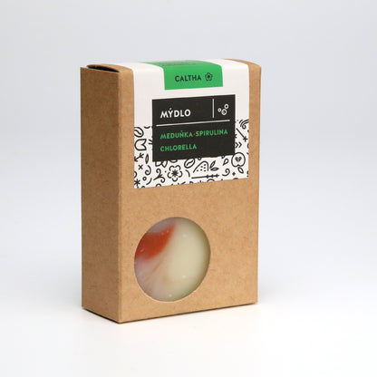 Caltha Meduňkové mýdlo s chlorellou a spirulinou 100g
