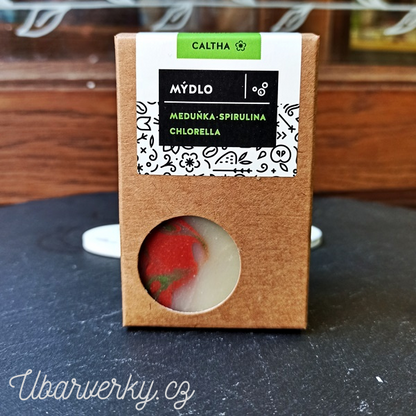 Caltha Meduňkové mýdlo s chlorellou a spirulinou 100g