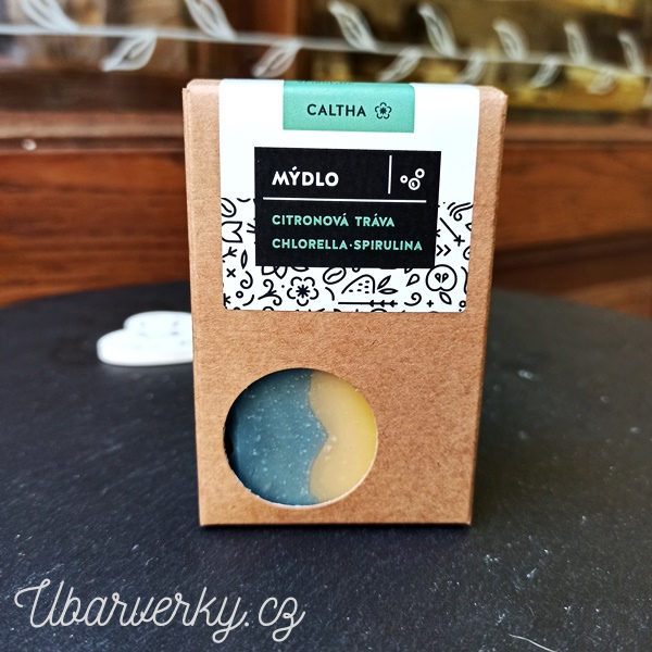 Caltha Mýdlo Citronová tráva, chlorella a spirulina 100g