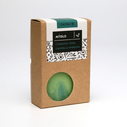 Caltha Mýdlo Citronová tráva, chlorella a spirulina 100g