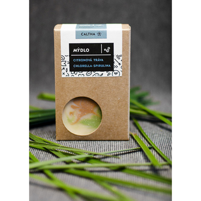 Caltha Mýdlo Citronová tráva, chlorella a spirulina 100g