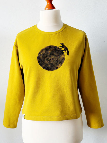 Mikina MILÁ - FOX ON THE MOON, kari