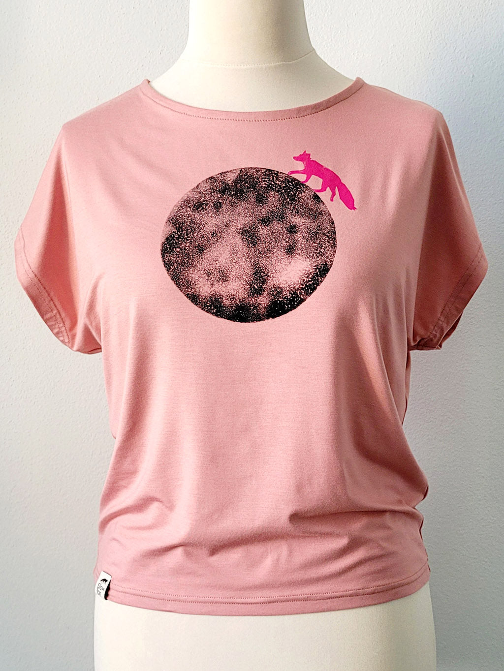Top JEDNODUCH - FOX on the MOON, starorůžový