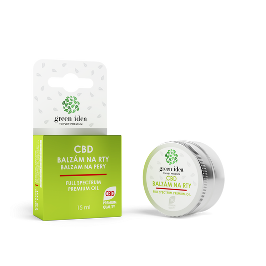 Green idea CBD balzám na rty 15ml