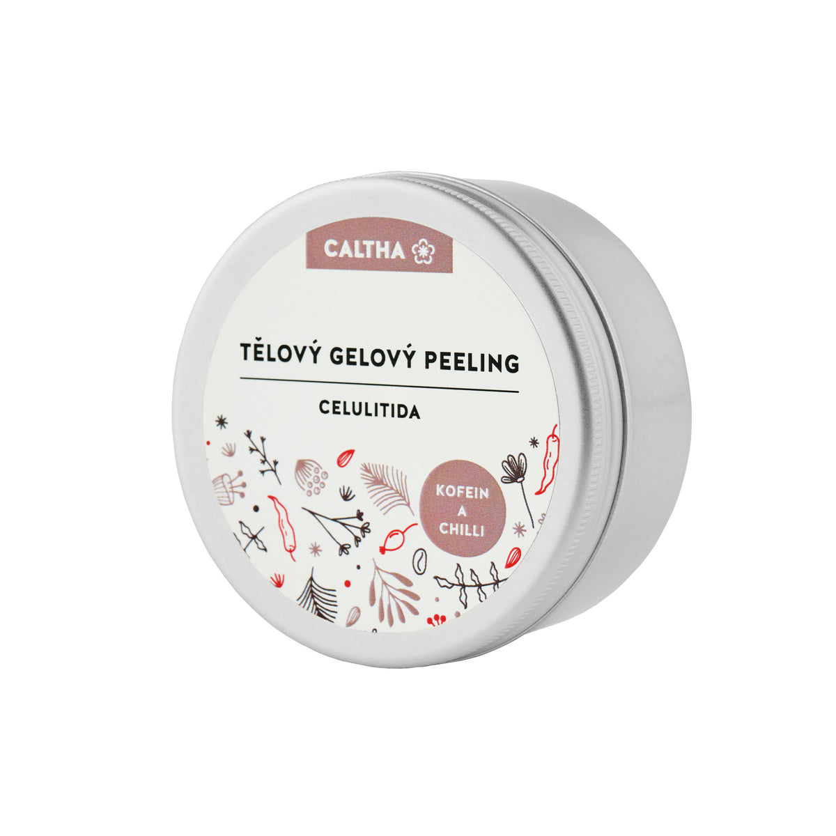Caltha Tělový gelový peeling s kofeinem a chilli 100g