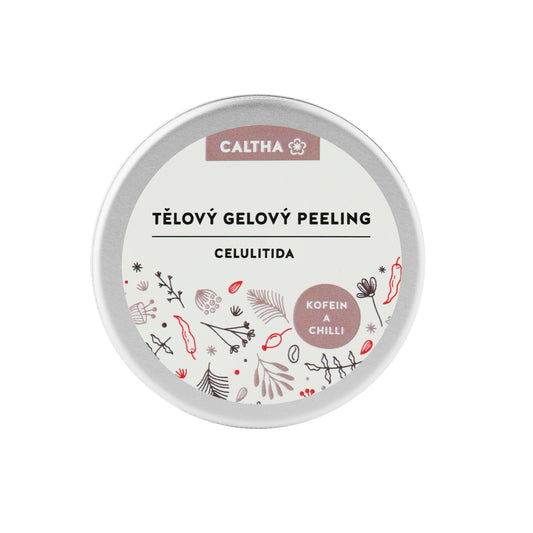Caltha Tělový gelový peeling s kofeinem a chilli 100g