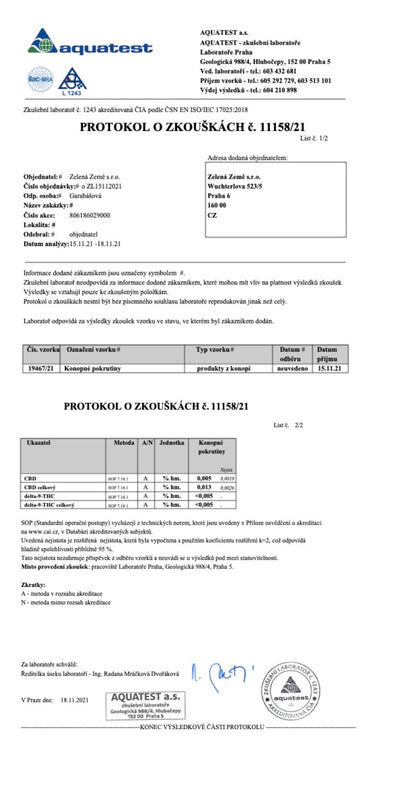 Konopné pokrutiny 1 kg