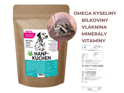 Konopné pokrutiny 1 kg