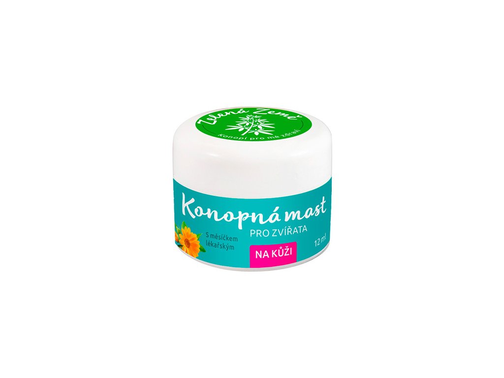 Konopná mast na kůži pro zvířata 12 ml