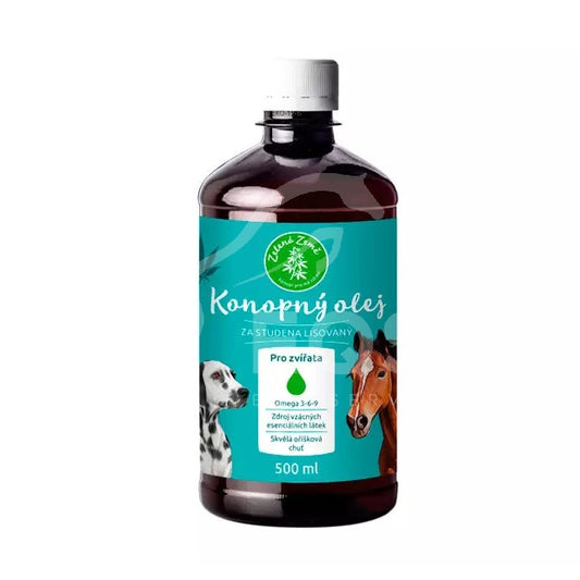 Konopný olej pro zvířata, 500 ml