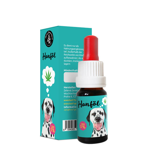 CBD konopný olej pro psy 5%, 10 ml