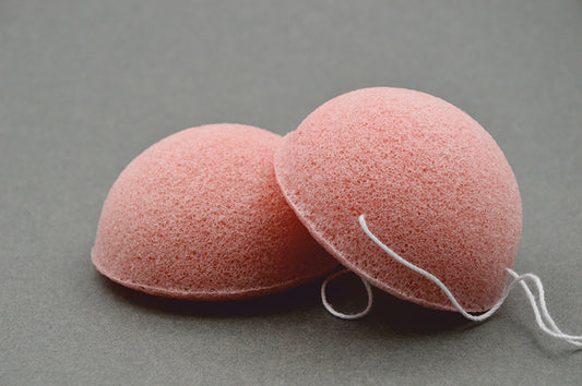 KONJAC houbička s francouzským růžovým jílem