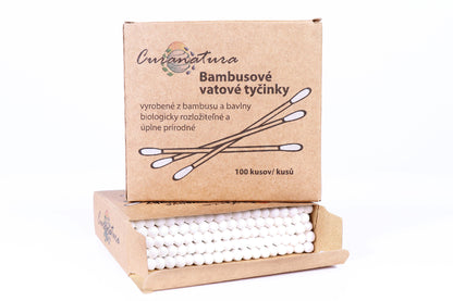 Bambusové vatové tyčinky 200kusů