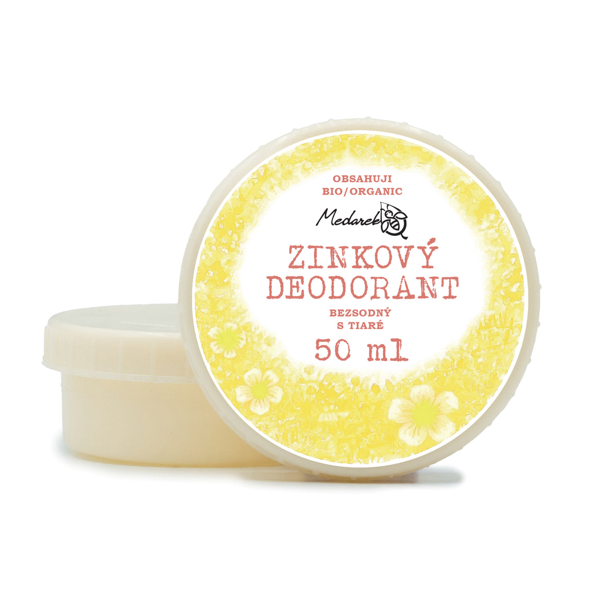 Medarek Krémový deodorant Tiaré, zinkový bez sody