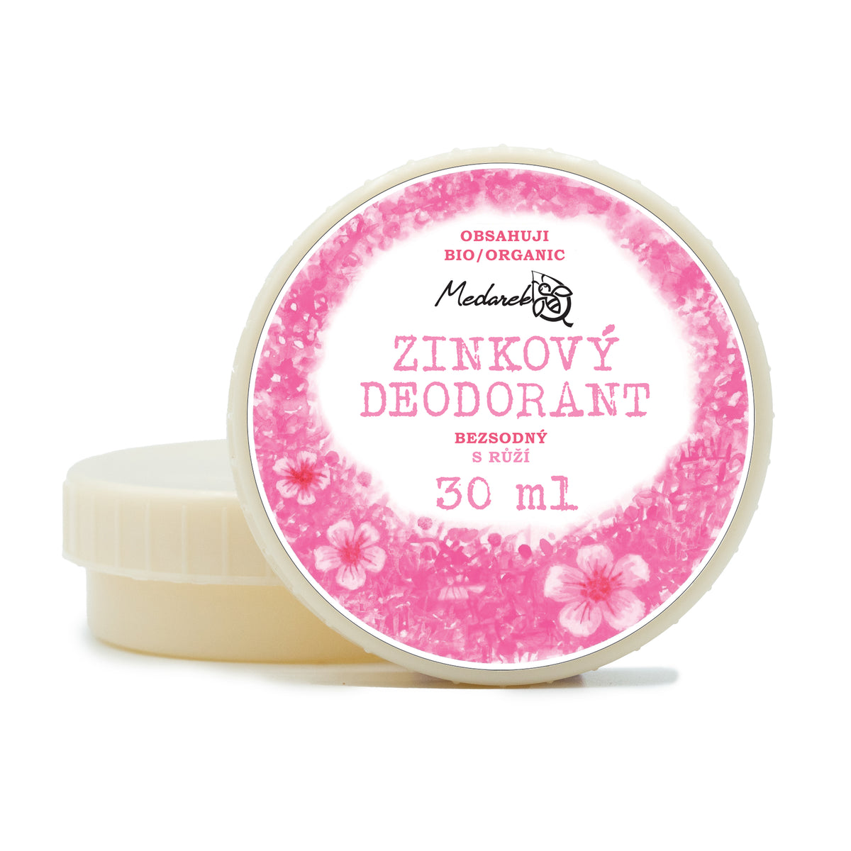 Medarek Krémový deodorant růže, zinkový bez sody