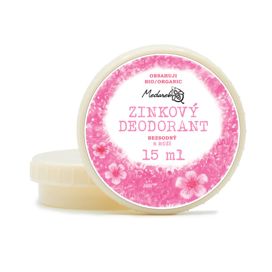 Medarek Krémový deodorant růže, zinkový bez sody