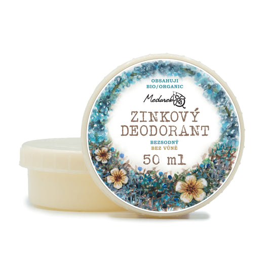 Medarek Krémový deodorant bez vůně, zinkový bez sody