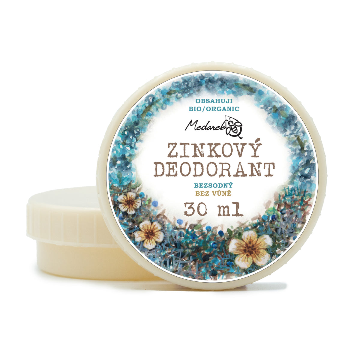 Medarek Krémový deodorant bez vůně, zinkový bez sody