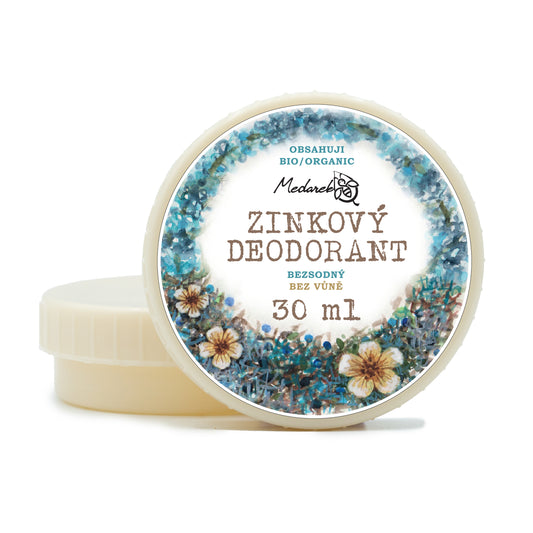 Medarek Krémový deodorant bez vůně, zinkový bez sody