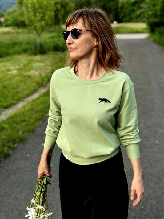 Mikina LeMILÁ - MiniFOX, pistáciová