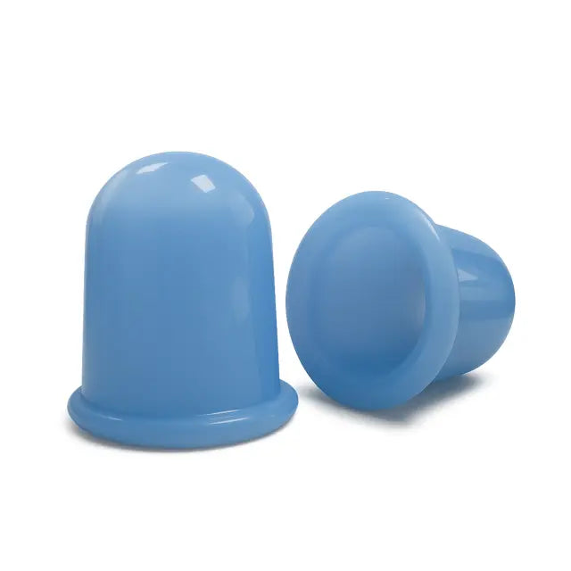 Silikonová masážní baňka – modrá, velká (Ø 45 mm)