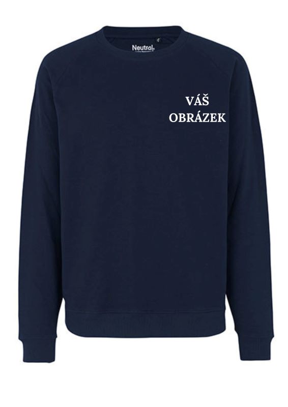 Unisex mikina, organická bavlna - celobarevná výšivka! – výšivka dole nebo na zádech