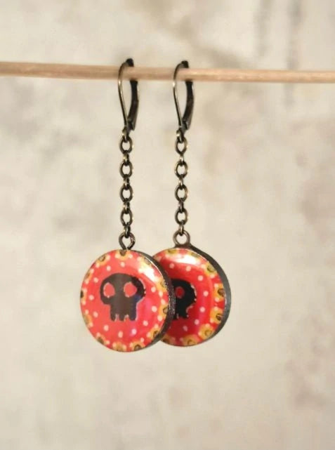 Náušnice Dia de los Muertos