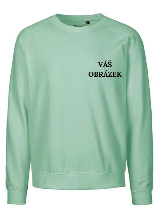 Unisex mikina, organická bavlna - celobarevná výšivka! – výšivka dole nebo na zádech